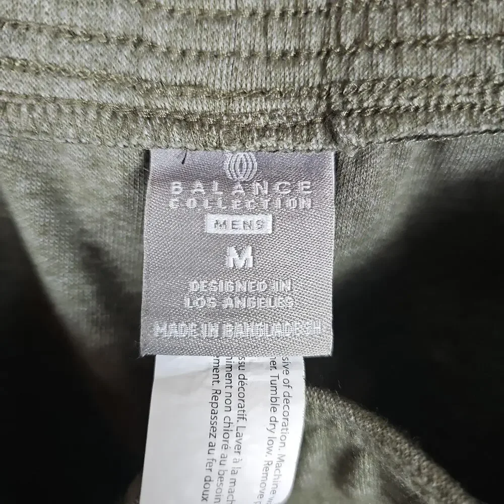 Balance Collection Men's Olive Green Jogger Sweatpants Size Medium